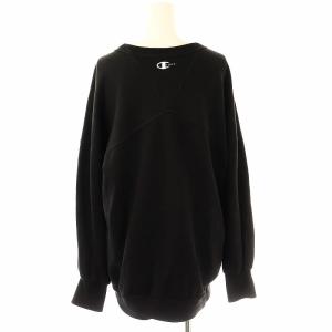 Champion ×AMERI OVER SWEAT TOP F ブラック