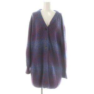 アメリ AMERI UND MIX LONG STRAIGHT KNIT CARDIGAN カーディガン