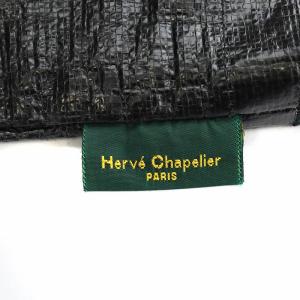 Hervé Chapelier マルシェバッグ M ハンドバッグ トートバッグ ナイロン 黒 ブラック 2012PP /AN2 OF