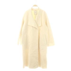 シャルムビッグカラーロングコート アウター ウール 0 アイボリー /YQ OS