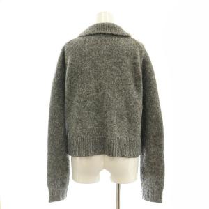 MILA OWEN MILAOWEN 24AW ビジューボタンポロニットカーディガン アルパカ混 0 グレー /ES OS