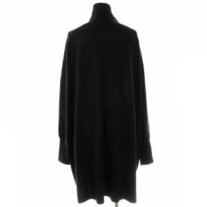 IENA 24AW Grossy タートルネックロングプルオーバー ニット セーター チュニック 長袖 ウール 黒