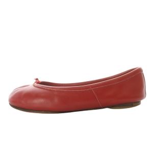Martin Margiela 22 メゾンマルジェラ Tabi バレリーナ パンプス 35 レッド S58WZ0042