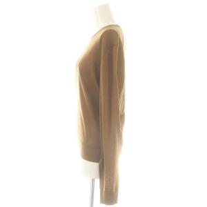 IENA 24AW 18Gプレーンクルーネックプルオーバー ニット セーター 長袖 薄手 茶