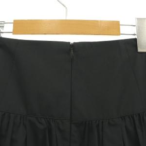 IENA 24SS タフタギャザースカート マキシ ロング 34 黒 ブラック /AT OS