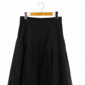 IENA ラブークル LA BOUCLE 23AW ポリエステルタフタボリュームスカート フレア 36 濃紺 /MI