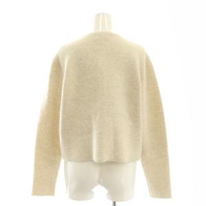 SLOBE IENA 24AW ウォッシャブルファーリーダブルフェイスカーディガン ニット クルーネック F 生成り色 /AT