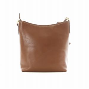 Kitamura ショルダーバッグ 斜めがけ ロゴ レザー 茶色 ブラウン /AS OS