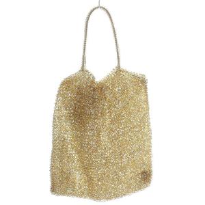 ANTEPRIMA ワイヤーバッグ トートバッグ チャーム 金色 ゴールド色 /SB OS