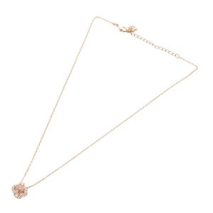 SWAROVSKI Sparkling Dance クローバー ネックレス ペンダント ピンクゴールド色