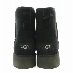 UGG australia Kristin クリスティン クラシックブーツ ムートンブーツ ショート スエード 厚底 US7 黒 ブラック