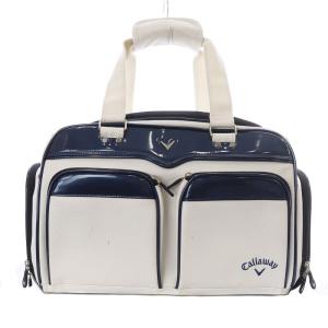 ツアーボストンバック レザー エナメル 白 ホワイト 青 ブルー /SB SH