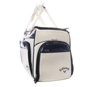 CALLAWAY ツアーボストンバック レザー エナメル 白 ホワイト 青 ブルー /SB SH