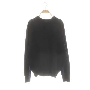 24AW JUSPER クルーネック ニット セーター 長袖 カシミヤ混 ネイビー /ES OS