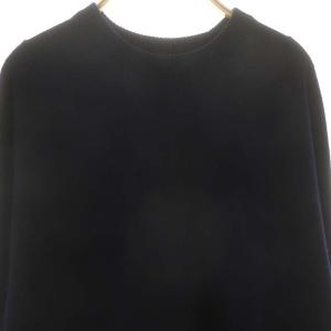 MUSE de Deuxieme Classe 24AW JUSPER クルーネック ニット セーター 長袖 カシミヤ混 ネイビー /ES OS