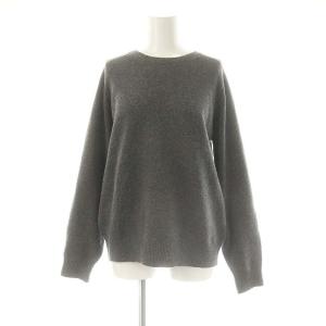 24AW SUPER180 クルーネックプルオーバー ニット セーター ウール グレー /MI OS SH