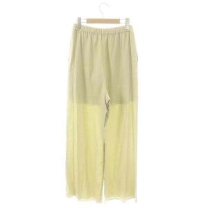 Diagram GRACE CONTINENTAL リネンミックスイージーパンツ ワイドパンツ 36 ライトグリーン /DF OS