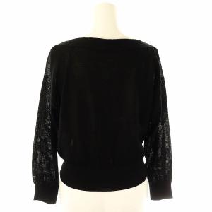 Apuweiser-riche ライトニットカーディガン Vネック 2 ブラック /DF OS