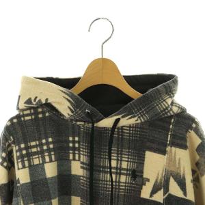 POLO RALPH LAUREN チマヨ柄プルオーバーパーカー 長袖 XS グレー ベージュ