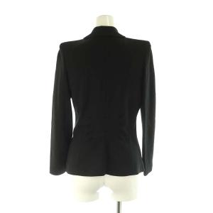 ARMANI COLLEZIONI ジャケットスカートセットアップ タイト 膝丈 38 黒 /HK OS