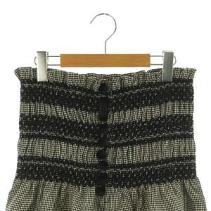 TAO COMME des GARCONS バルーン ショートパンツ ハーフパンツ ギャザー ハイウエスト ウール 千鳥格子 S 黒 ブラック