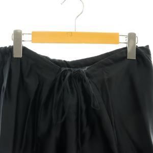 ANN DEMEULEMEESTER レーススカート ひざ丈 フレア シルク M 黒