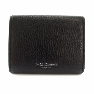 J&M DAVIDSON スタッズスモールウォレット 財布 三つ折り ミニ財布 小銭入れ レザー 黒 ブラック /YT OF