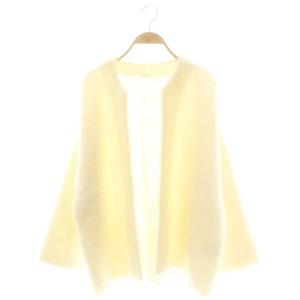 23AW PORTMIX クルーネックカーディガン モヘヤ アイボリー