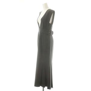 MURUA 24SS サイドタックジャンパースカート ロング 2 ダークグレー /HK OS