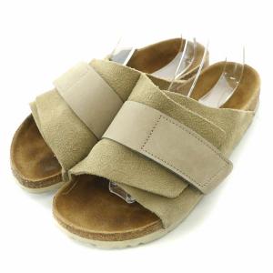 Kyoto キョウト サンダル フラット ヌバック スエード 25cm ベージュ 1015572