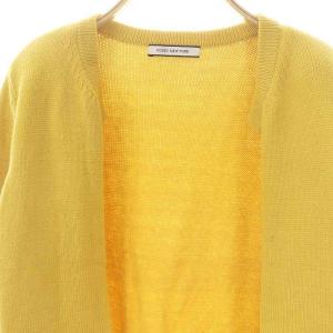 FOXEY NEW YORK スフレカーディガン ニット 長袖 38 イエロー 41669 /DO OS