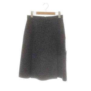 Janette Skirt スカート ロング フレア 38 ダークネイビー ブラック オフホワイト 44857