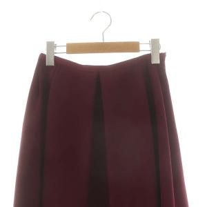 FOXEY NEW YORK スカート モーガン ロング フレア 38 ボルドー 43168 /DO OS