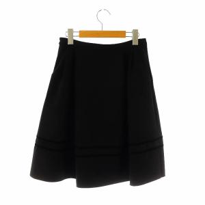 FOXEY NEW YORK 39841 Skirt Tiramisu スカート フレア 38 黒 /MI OS