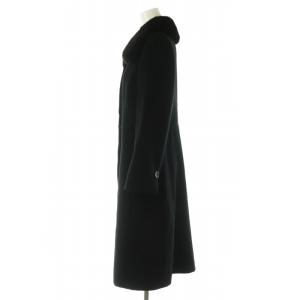 FOXEY BOUTIQUE コート コンサーヴフォクシー カシミア 38 ブラック