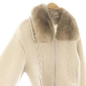 FOXEY BOUTIQUE 41427 Cardigan Mocha Cream 38 ベージュ