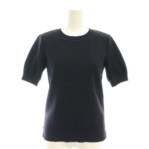 KNIT TOP NEROLIA ニットカットソー 38 ネイビー