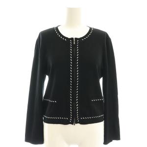 knit cardigan Leonie 38 ブラック