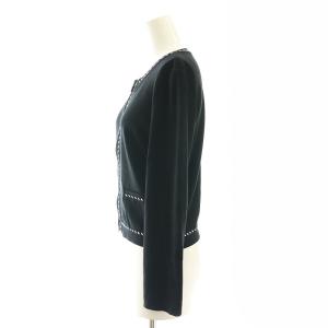 FOXEY knit cardigan Leonie 38 ブラック