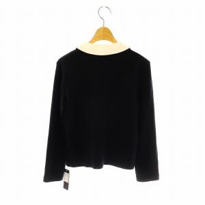 FOXEY NEW YORK ヴェラカーディガン ニット ステンカラー 38 黒 ブラック /AT OS