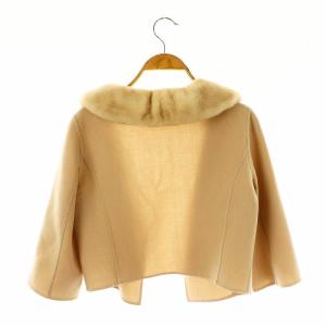 FOXEY BOUTIQUE Champagne ミンクファー付きジャケット 38 ベージュ 35904