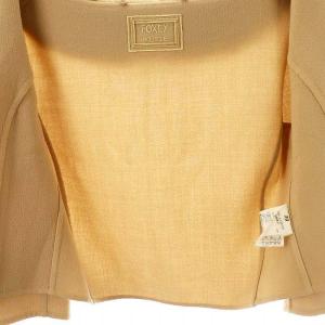 FOXEY BOUTIQUE Champagne ミンクファー付きジャケット 38 ベージュ 35904
