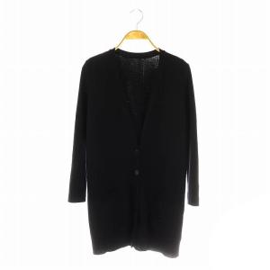 33740 Annie Hall カーディガン ロング ウール 38 黒