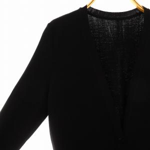 FOXEY BOUTIQUE 33740 Annie Hall カーディガン ロング ウール 38 黒