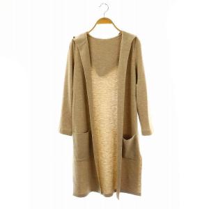 カーディガン ロング ベージュ 39200