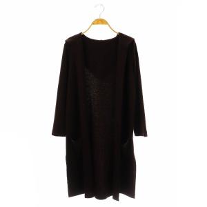 カーディガン ダークブラウン 39200