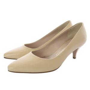 DALIA 5cm ポインテッドトゥ レザー パンプス 5 22.5cm べージュ