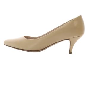 Salvatore Ferragamo DALIA 5cm ポインテッドトゥ レザー パンプス 5 22.5cm べージュ