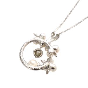 FOXEY Pearl Champagne ネックレス シルバー色 39054