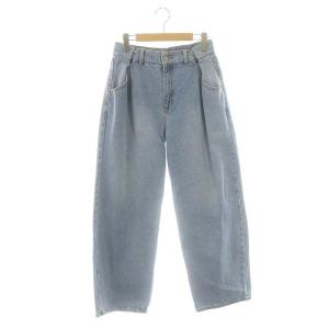 24SS スナイデル タックワイドデニムパンツ ジーンズ 0 ライトブルー /DF OS